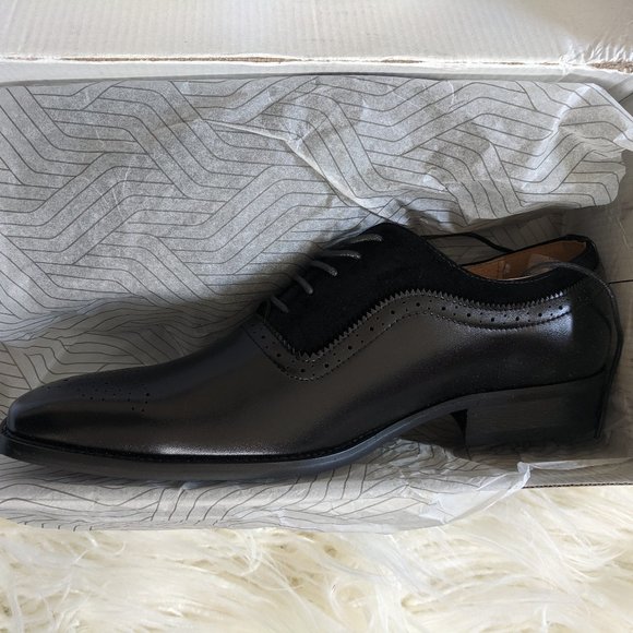 Gino Vitale Men's Black Oxford Shoes 9.5 - Picture 2 of 6